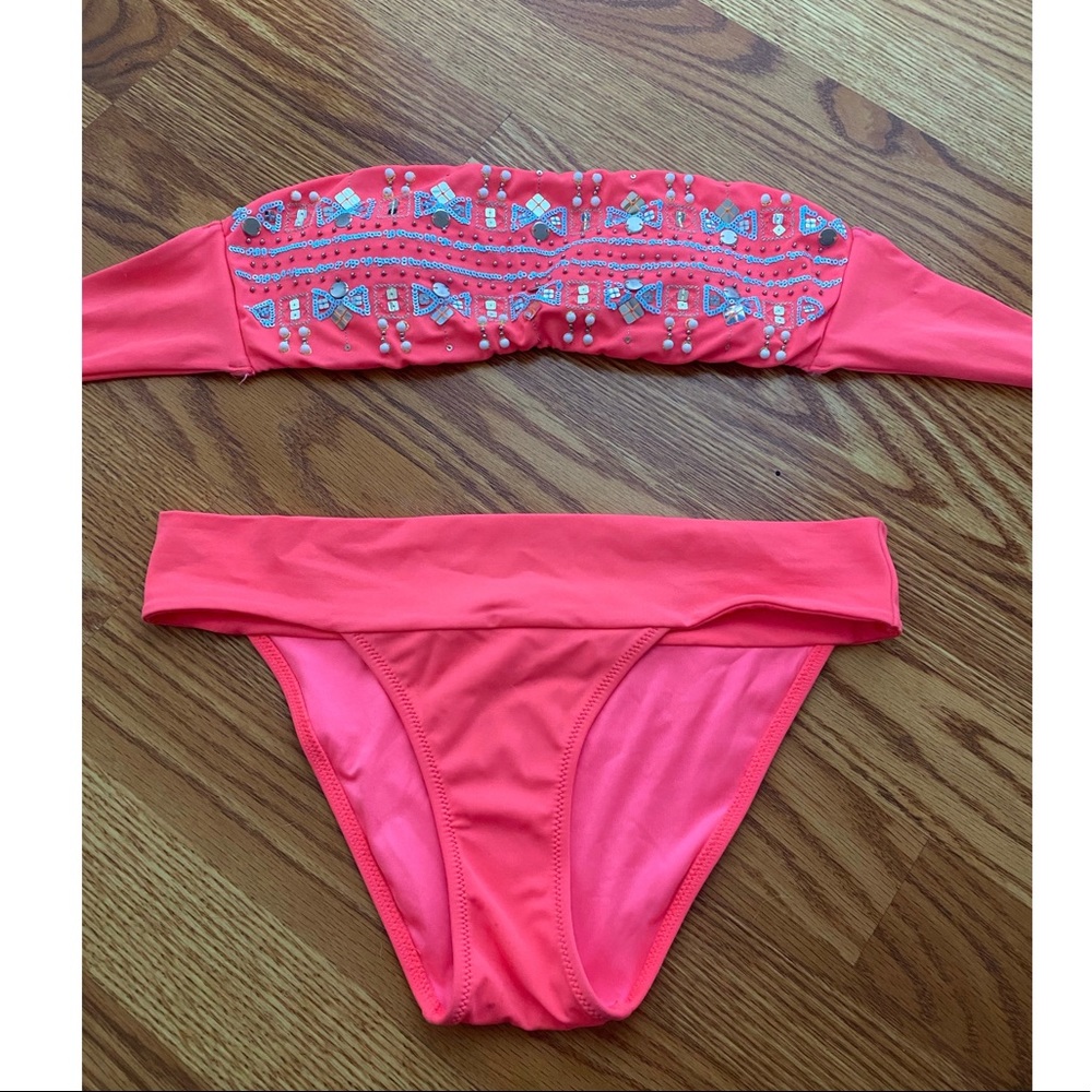 Victoria’s Secret size small sequin bandeau bikini